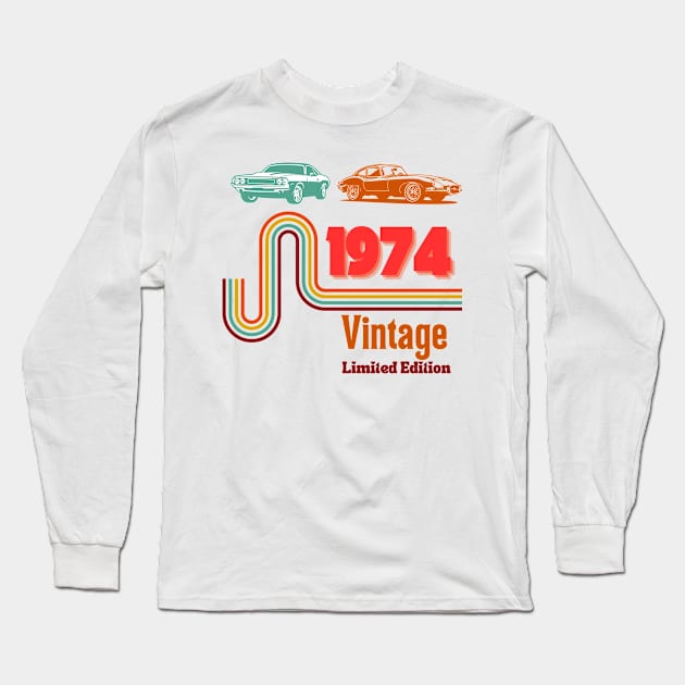 1974 Long Sleeve T-Shirt by smkworld